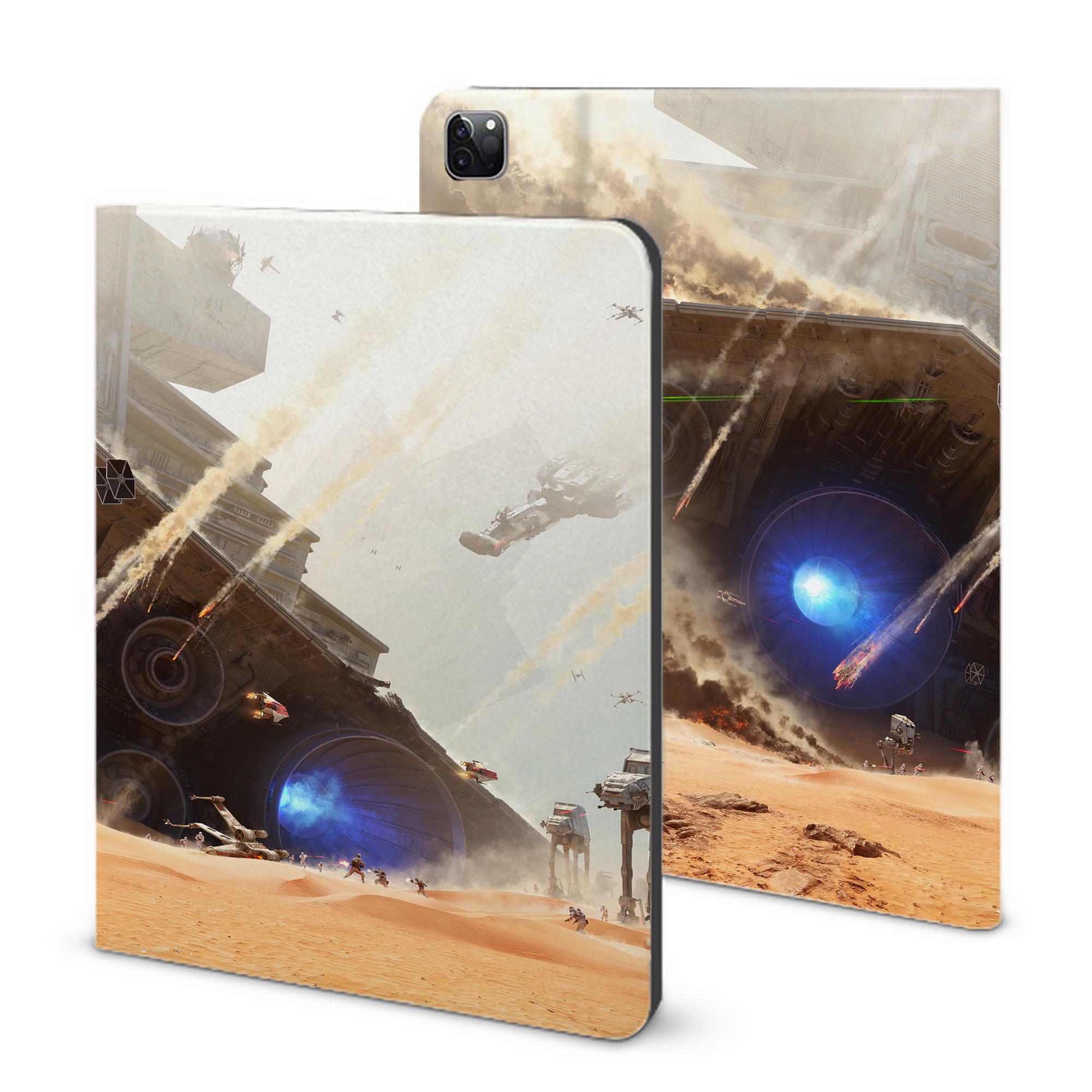 （画像用） スター・ウォーズ Star Wars IPad ケース ブック型 PUレザー TPU 耐衝撃 軽量 薄型 ペン収納なし 全面保護 IPad 各モデル対応